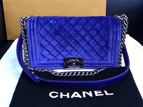 royal blue chanel boy bag|Chanel boy bag for sale.